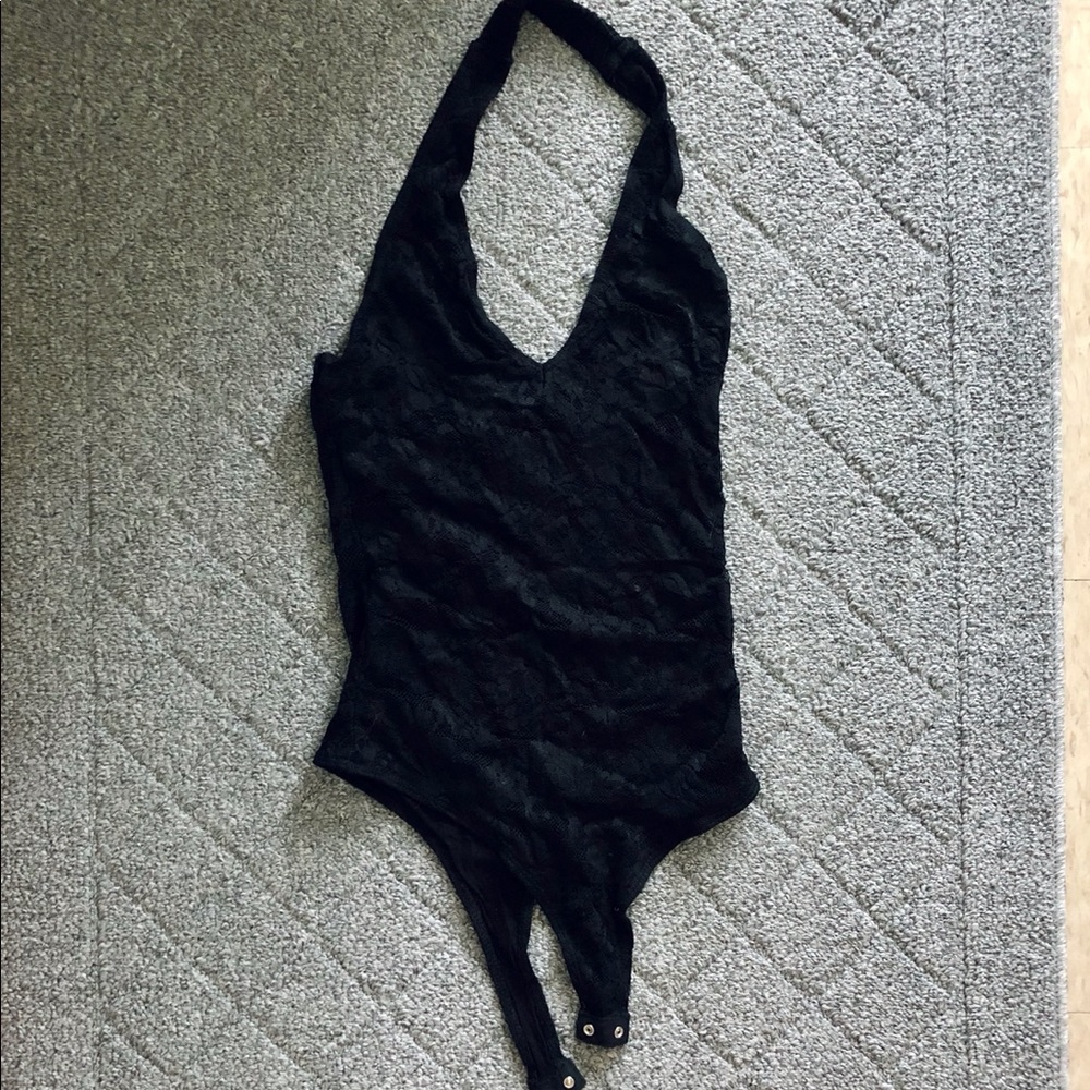 Women Bodysuit One Piece Black XS 0 2 Top